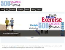 Tablet Screenshot of 500caloriefitness.com